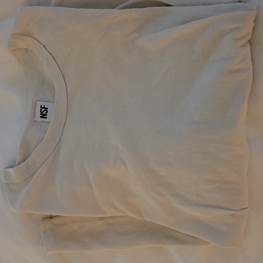 NSF Long Skeeve Tee in Cream - Sz. M